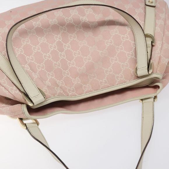 GUCCI GG Canvas Tote Bag Gold Pink 130736 Auth EC310 - Picture 6 of 16